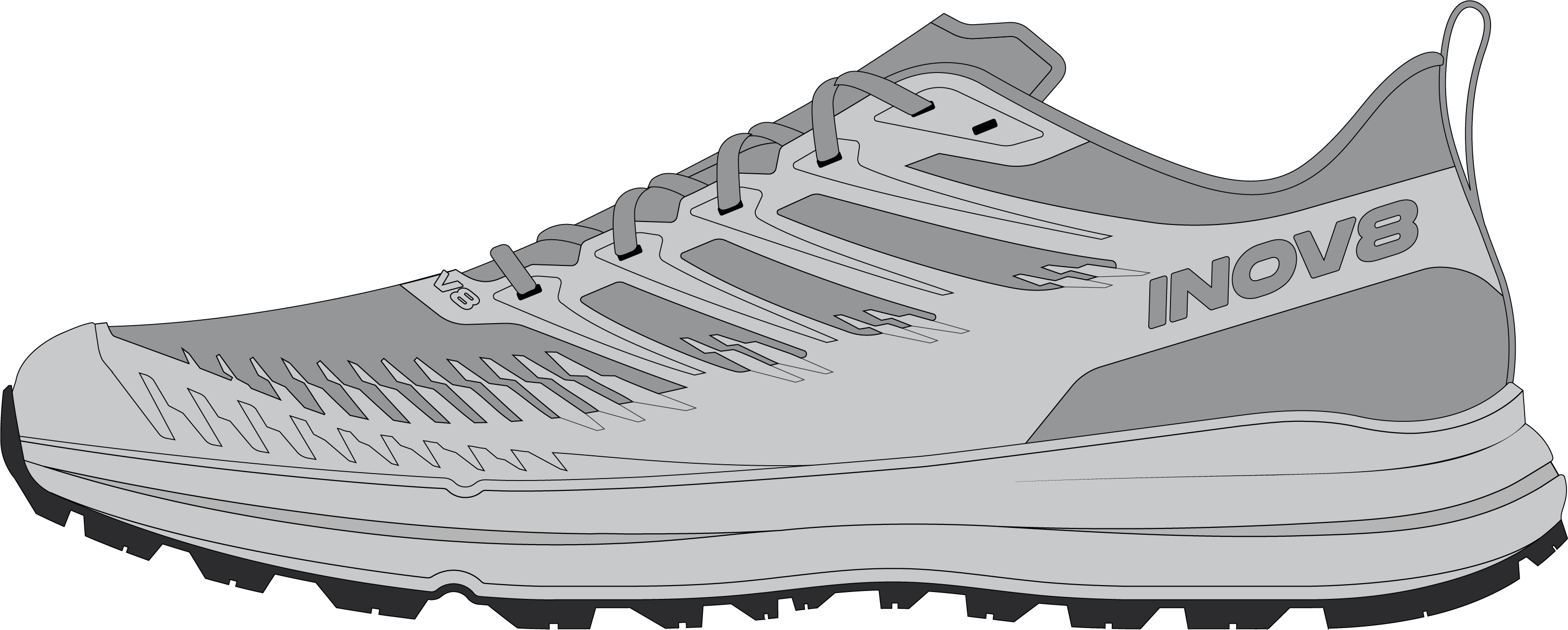 Image Inov8  TrailFly Zero V2  Femme GRIS  W6.5